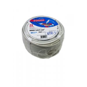 01-8082-20, провод ШВВП 2х0,5 кв.мм, бухта 20 метров