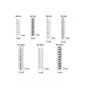 DO10/5 (21-30) вертикальная, 504902 Вертикальная маркировка (21-30), уп.500шт.