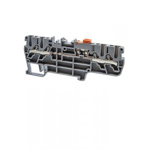 PYK2,5CCA (серый), 307219 Клеммник пруж.быстрозажимной (Push in) 4-х выводной, с размыкателем, 2,5 м