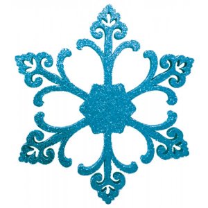 Елочная фигура "Снежинка "Морозко", 66 см, цвет синий