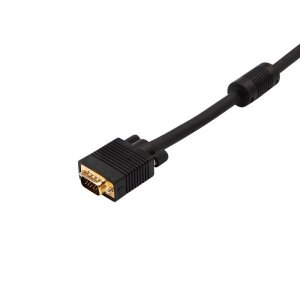 Шнур VGA - VGA с ферритами, длина  3 метра, черный (GOLD) REXANT