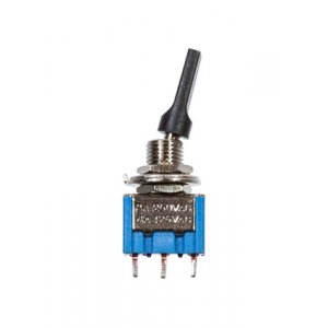 MTS-102-E1, тумблер ON-ON, 3 контакта на провод пласт.рукоятка