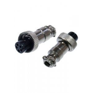 1-565-5, Разъем MIC-12 5 контактов гнездо металл на кабель