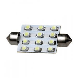 ARL-T10X42MM, White 3528 smd 12-LED(12V,SV8.5.HR) ARL (авт.лампы)
