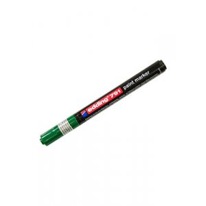 EDDING 791 зеленый, лаковый маркер  с круглым наконечником 1-2 мм