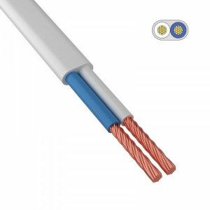 Провод ШВВП 2х0,5 мм², 300 м., белый, ГОСТ  (ККЗ)      ( ТОП - 2 )