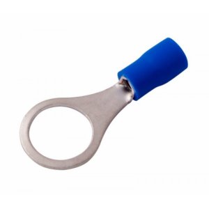 НАКОНЕЧНИК КОЛЬЦЕВОЙ изолированный ø10.5мм 1.5-2.5мм² (НКи 2.5-10 / RV2-10) синий  REXANT