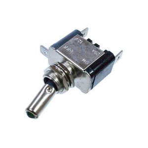 ASW-07DG, тумблер с led подсветкой зеленой 12В 20А