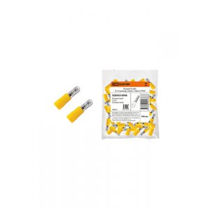 SQ0505-0006, РшИп 5,5-4 штекер (папа) желтый на провод 6мм2