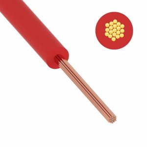 Провод ПуГВ (ПВ-3)  0,75 мм², 1000м., красный, ГОСТ (ККЗ)