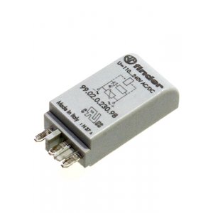 99.02.0.230.98, Модуль индикации и защиты; зеленый LED + варистор; 110...240В AC/DC