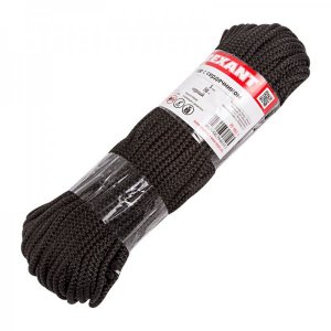 Шнур с сердечником "REXANT" 5мм 50м (черный)