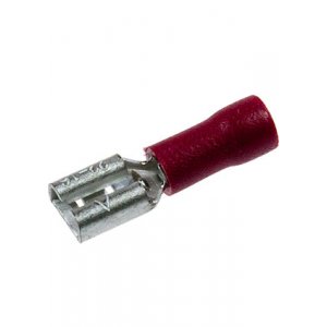 РПИ-М1.5 (4.8), клемма ножевая гнездо 4.8мм изол.на провод 0.5-1.5мм2