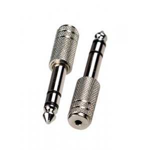 2-036, переходник 6.35мм штекер стерео - 2.5мм гнездо стерео металл