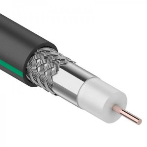 Кабель SAT 703 B, Cu/Al/Al, (1,00 мм/64*0,12 мм) (бухта 100 м), черный OUTDOOR PROconnect