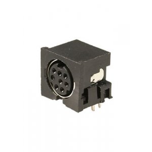 MDN-8FR, разъем MiniDIN гнездо на плату (аналог AF-3280)