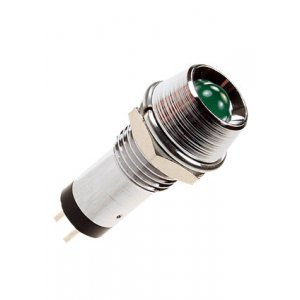 L-607G, Светодиод с держателем зеленый D=10мм h=8мм M8