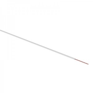 Провод ПГВА / ПВАМ 1 х 0.75мм², (бухта 100м), БЕЛЫЙ  REXANT