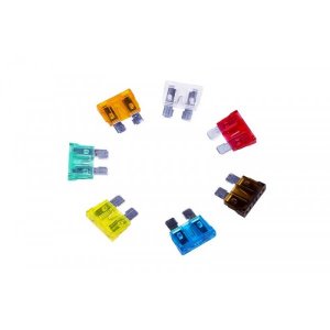 Набор автомобильных предохранителей "стандарт" в пластиковой коробке 100шт. REXANT