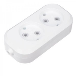 Колодка 2 гнезда без заземления Rexant На экспорт не продавать!!!