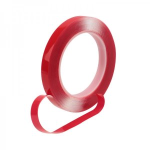 Двухсторонний скотч, прозрачный на 100% акриловой основе 12 мм (ролик 5 м)  REXANT