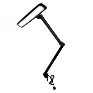 Лампа настольная бестеневая REXANT, струбцина, «ECO light», 84 SMD LED, сенсорный диммер, черная (8015LED)