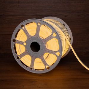 Гибкий неон SMD, (8х16 мм), теплый белый (3000 К), 120 LED/м (с комплектом подключения)