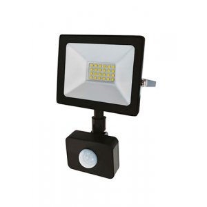 605-008, Прожектор светодиодный с датчиком движения 20 Вт 200 260В IP44 1600 лм 6500 K холодный свет