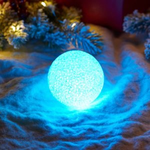 Фигура светодиодная "Снежок", RGB, 8 см