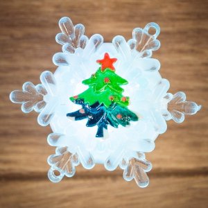 "Елочка на снежинке" 5,5*5,5 см