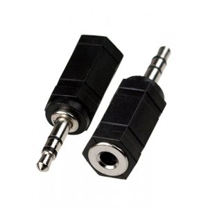 2-051 (NP-596), переходник 3.5мм штекер стерео - 3.5мм гнездо моно пластик