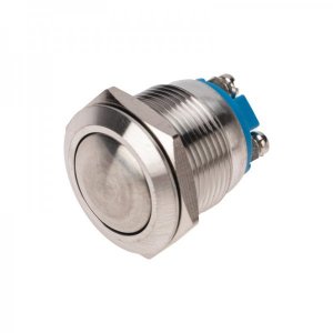 Кнопка  антивандальная Ø19  Б/Фикс (2с винт) (ON)-OFF сфера (PBS-28В, A19-A2) REXANT