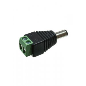 3-224, Разъем питания штекер 5.5x2.1x14мм пластик на кабель