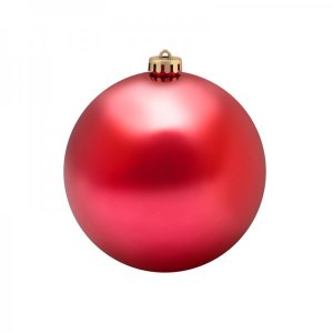 Елочная фигура «Шар» глянцевый 15 см, цвет красный