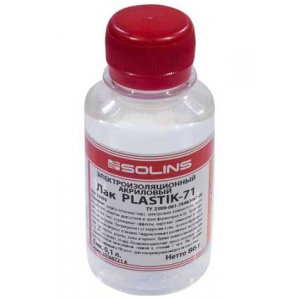 PLASTIK 71 100ML, акриловый лак для печатных плат 86г