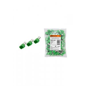 SQ0521-0013, НШВИ2, изол.втул.наконечник на два провода  16,0х14 зеленый (100 шт)