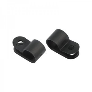 Скоба под винт 9 мм, черная (упак. 50 шт.) REXANT