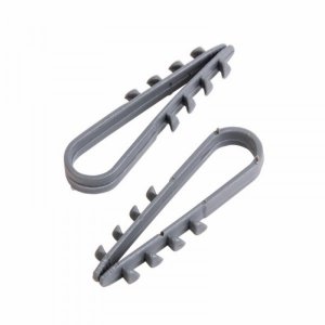 Дюбель-хомут нейлоновый  5-10 мм, серый (упак. 100 шт)  PROconnect