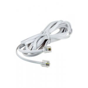 18-3031, Телефонный удлинитель 6P4C,L=3.00м., белый
