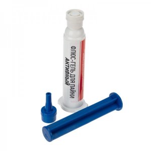 Флюс-гель для пайки REXANT, АКТИВНЫЙ, 12 мл, техно-шприц, блистер