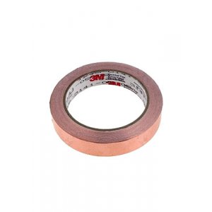 1245, экранирующая лента медная с непроводящим клеем 19ммх16,5м