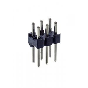 PLD-6, вилка штыревая 2.54мм 2x3 прям. (L-KLS1-207-2-06-S)