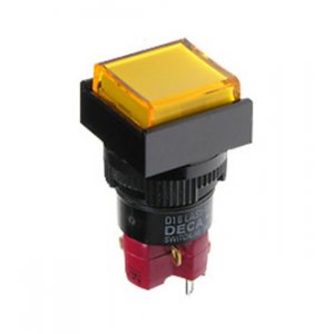 D16LMS1-1ABOY, кнопка без фиксации 250В 5А