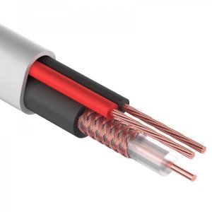 Кaбель KBK-B-2 +2x0,75мм², (Cu/Cu), белый, ø8,0 мм (бухта 200м) (одножильный РК 75-2)  REXANT