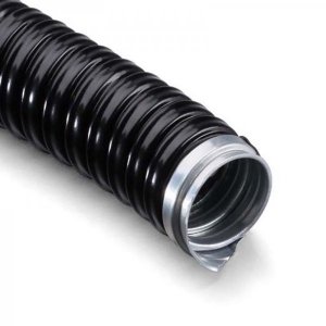 Металлорукав в ПВХ изоляции РЗ-ЦПнг-20 (бухта 20 м/уп.) DIY черный REXANT