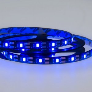 LED лента с USB коннектором 5 В, 8 мм, IP65, SMD 2835, 60 LED/m, СИНИЙ