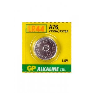 A76  LR44, батарейка GP A76, диск MnZn ( LR44 ), 1 шт.