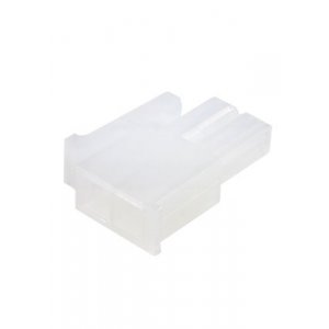 39012020, корпус вилки кабельной без контактов 2х1 с защелкой белый ответная часть 39012021