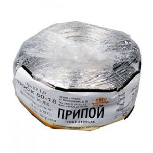 Припой ПОСК50-18 ПРВ 1.0мм  бухта 1 кг