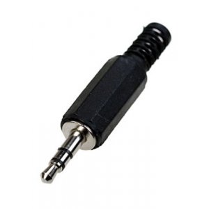 1-041 (NP-107), штекер аудио 3.5мм стерео пластик на кабель